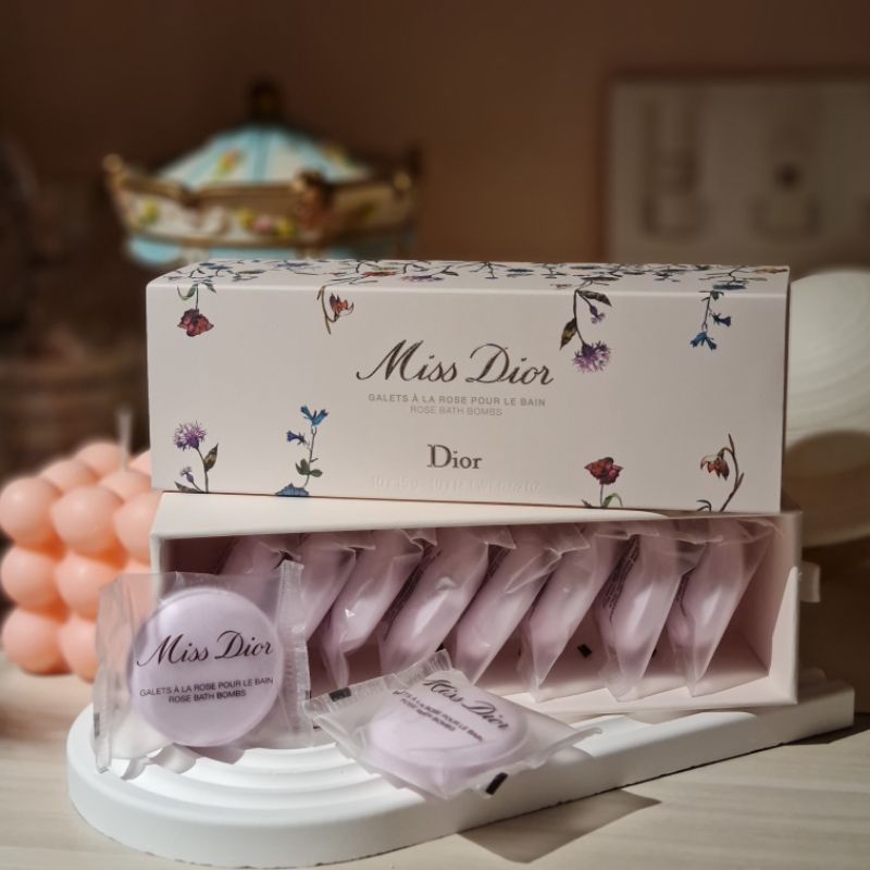 Ori] Miss Dior Rose Bath Bombs Millefiori Limited Edition 15g x