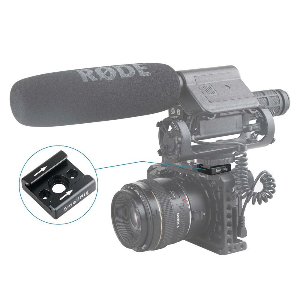SMALLRIG Anti-Twist Cold Shoe Mount Adapter (2pcs) With 1/4"-20