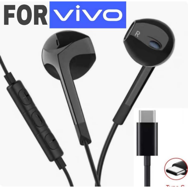 VIVO USBC Headset S10 S12 V25 V23e V21 V20 Pro X50 X60 X70 Pro IQOO 5