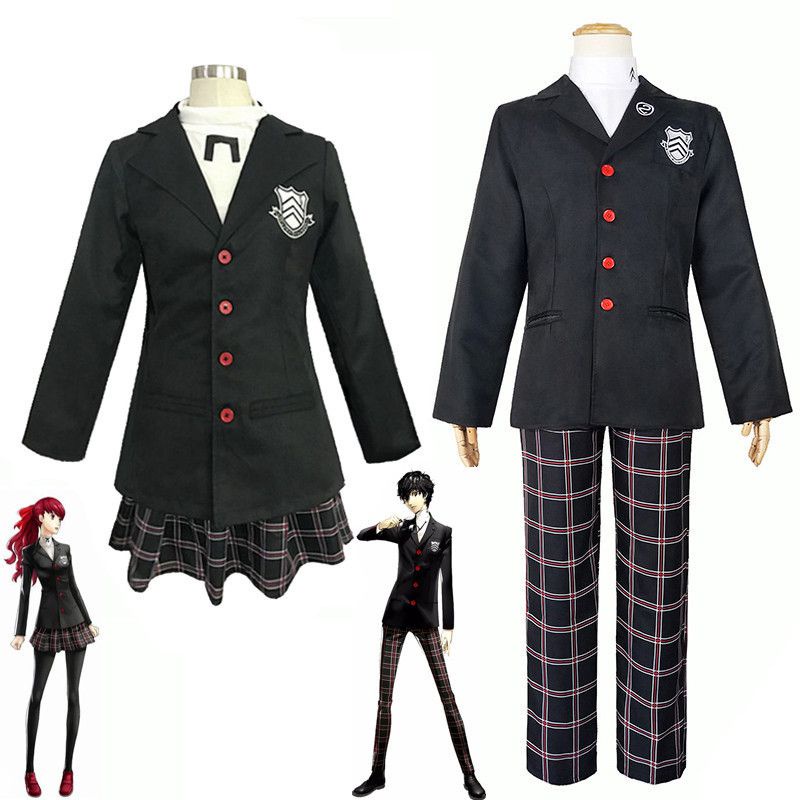 Persona 5 Amamiya Ren Cosplay Costume School Uniform Coat Shirt ...