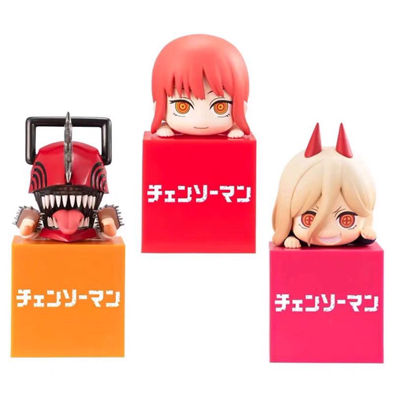 【Ready Stock】Furyu Chainsaw Man Hikkake Figure set Denji Power Makima