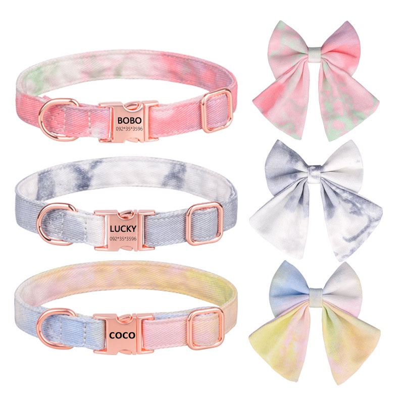 Custom Pet Collar Personalized Dog Collar Small and Medium large Dogs ...