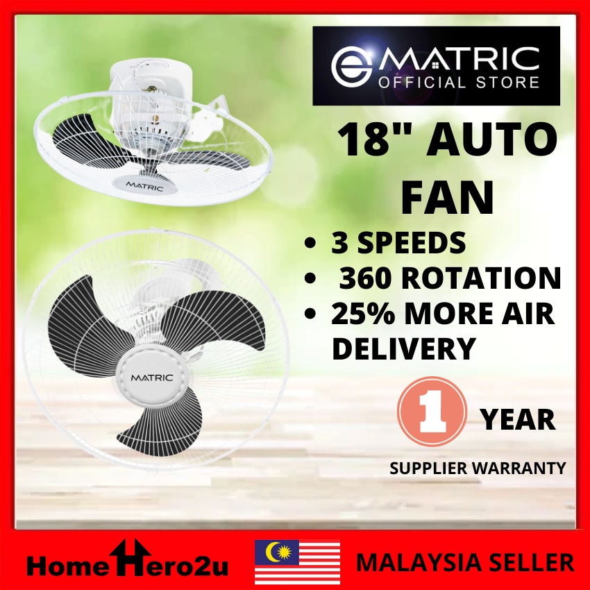 MATRIC 18'' Auto Fan MAF18 Ceiling Fan Auto Fan 18 Inch Ceiling Fan ...