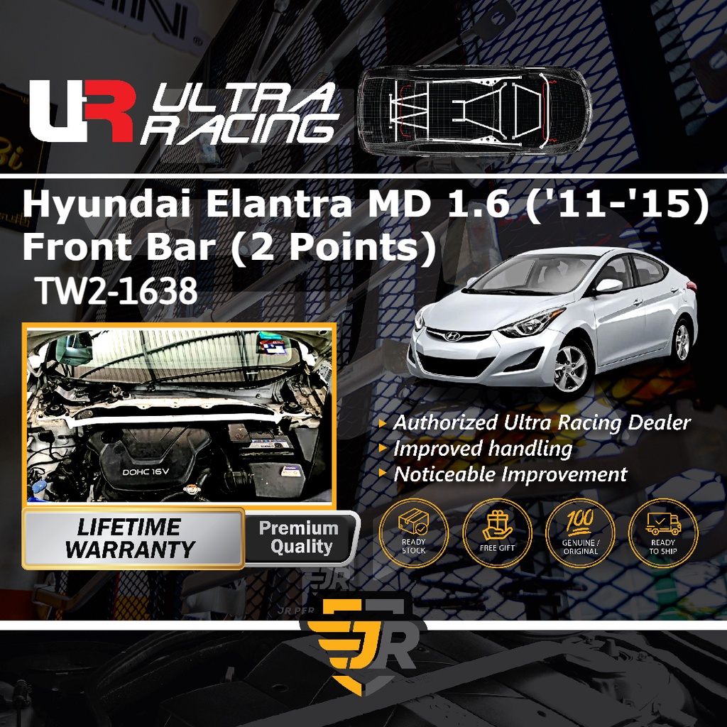 Ultra Racing Safety Bar Hyundai Elantra MD Front Strut Bar Engine Bar 2