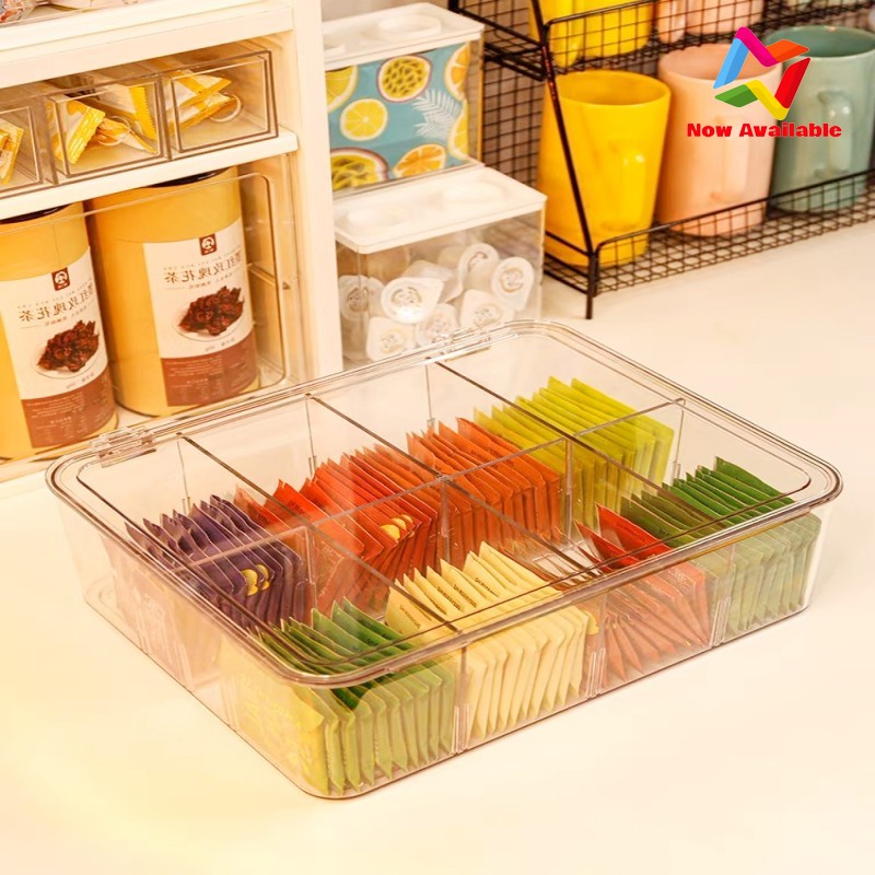 Storage Box Household Tea Bag Organizer Lego Organizer Office Milk