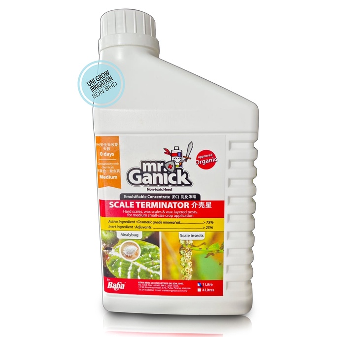 (80ml & 1 Liter) Scale Terminator Mr Ganick Organic Pest Control ...