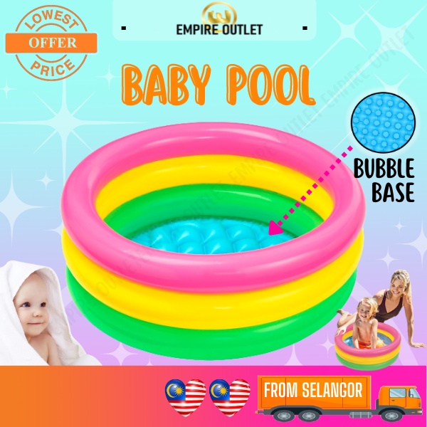 Baby pool Swimming Pool Inflatable Swimming Pool Kolam Renang (BUBBLE ...