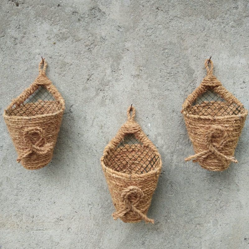 Coconut fiber cone rope orchid Pot | Shopee Malaysia