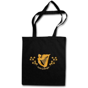 ERIN GO BRAGH SHOPPING BAG Braugh Éirinn go brách Ireland Flag Harp ...