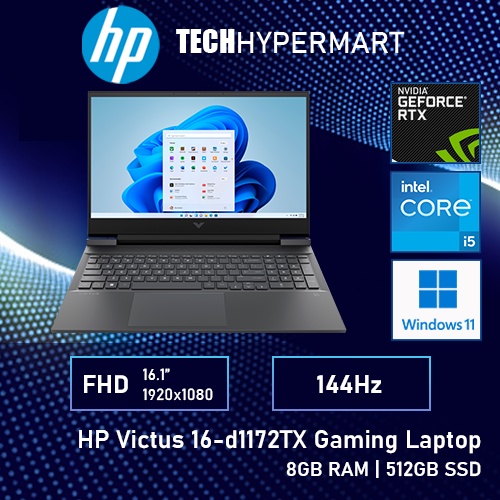 Hp Victus 16 D1172tx 161 Laptop Notebook I5 12500h 8gb 512gb Nv Rtx3060 W11h 144hz 6530