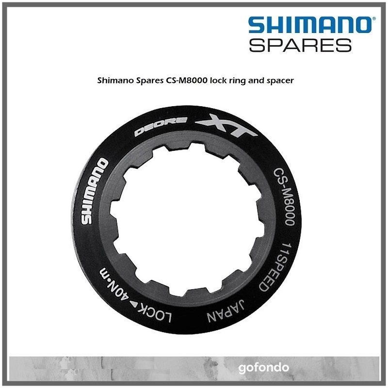 Shimano CS-M8000 Anello Di Bloccaggio Per Cassetta Bicicletta - Ricambio Originale Y1RK98010 Con Distanziali
