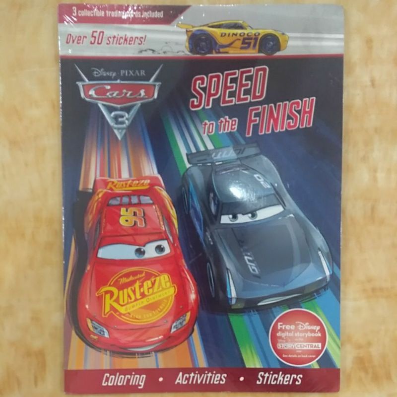 Disney Pixar Cars 3 Speed to the Finish sticker book | Shopee Malaysia