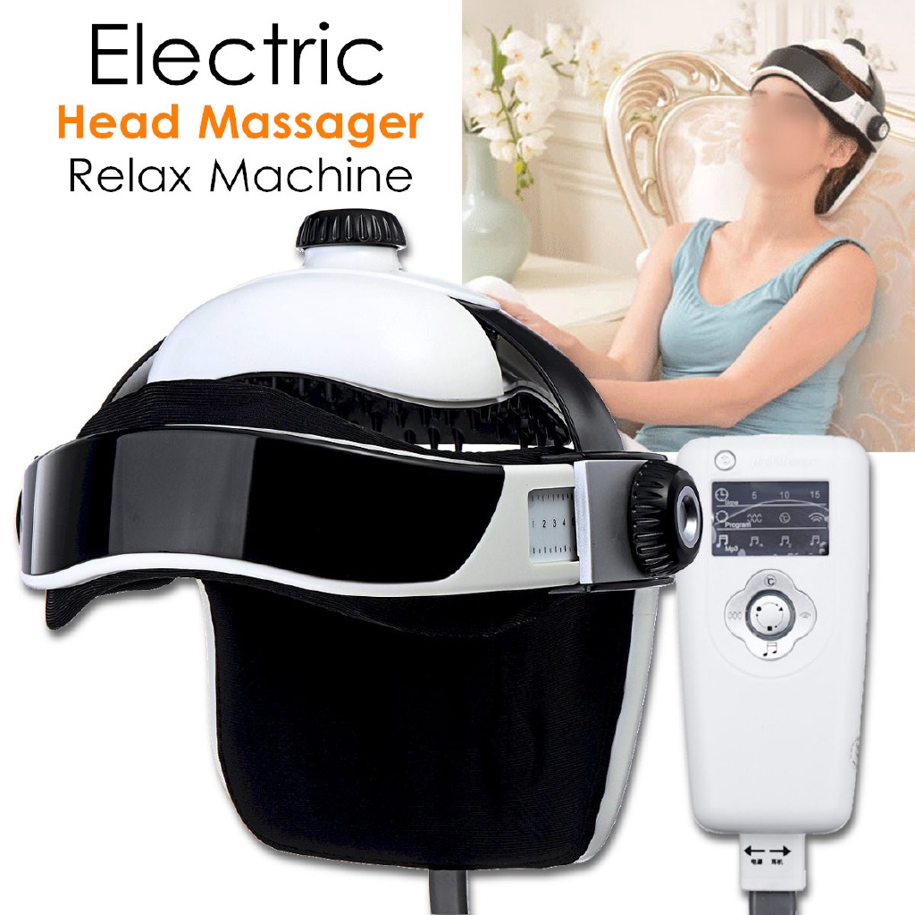 Electric Head Massage Machine Air Pressure Vibration Relaxation Music