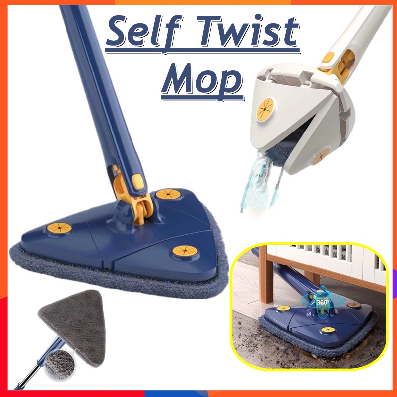 (Ship within 24 hours)Self Twist Mop Household Floor Window Free