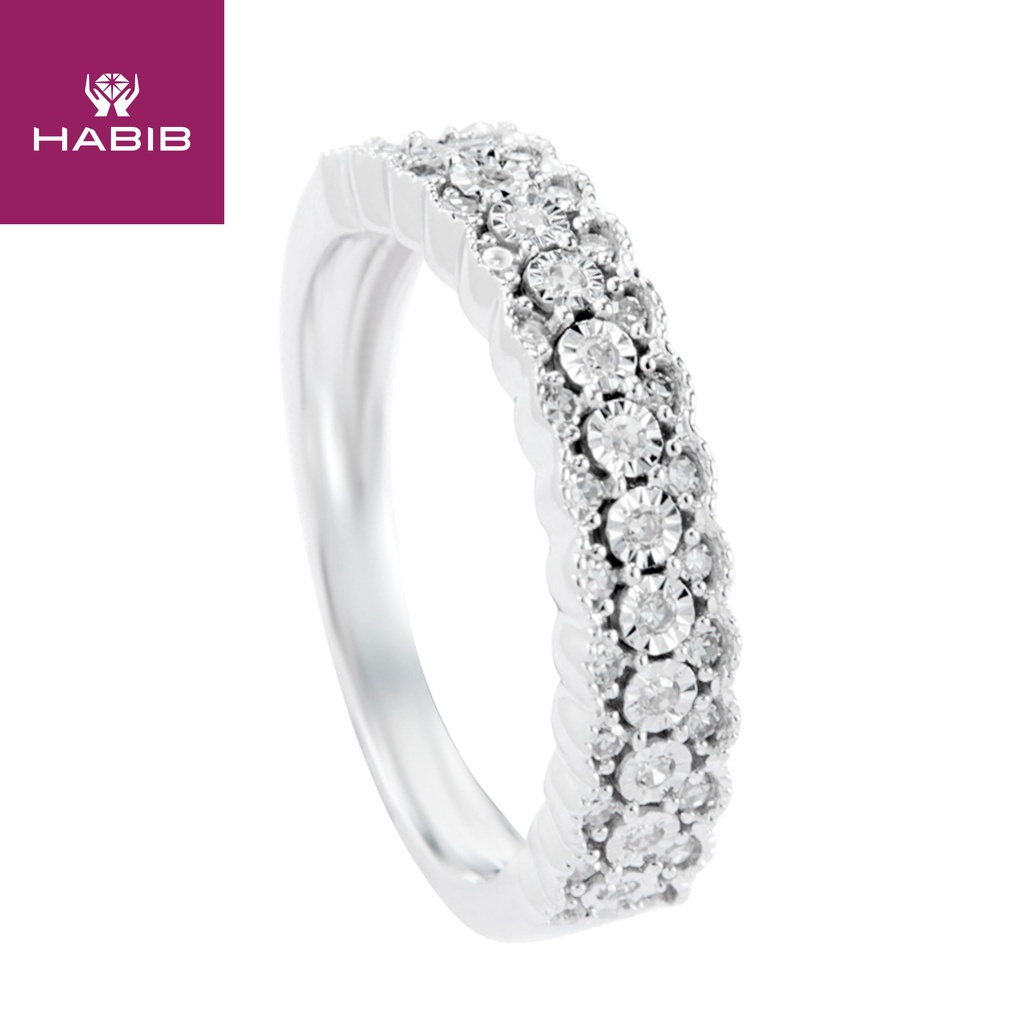 HABIB Emmeline Diamond Ring in 375/9K White Gold