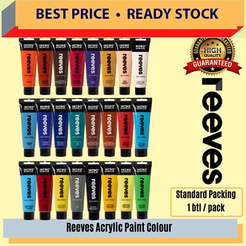 Reeves Intro Acrylic Paint 100ml / Artist Paint / Acrylic Colour Paint ...