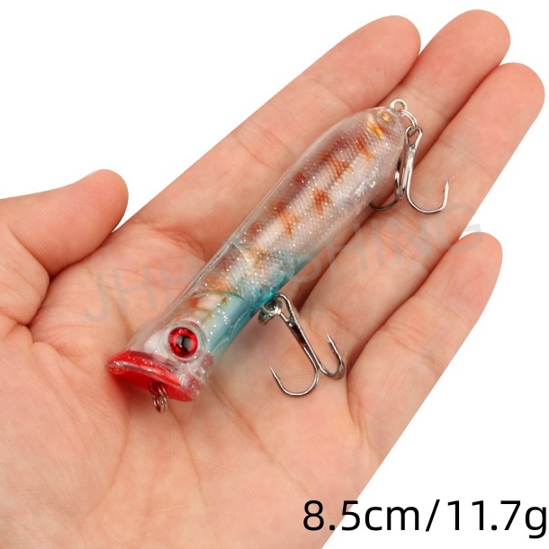 Surface popper and crawler lures