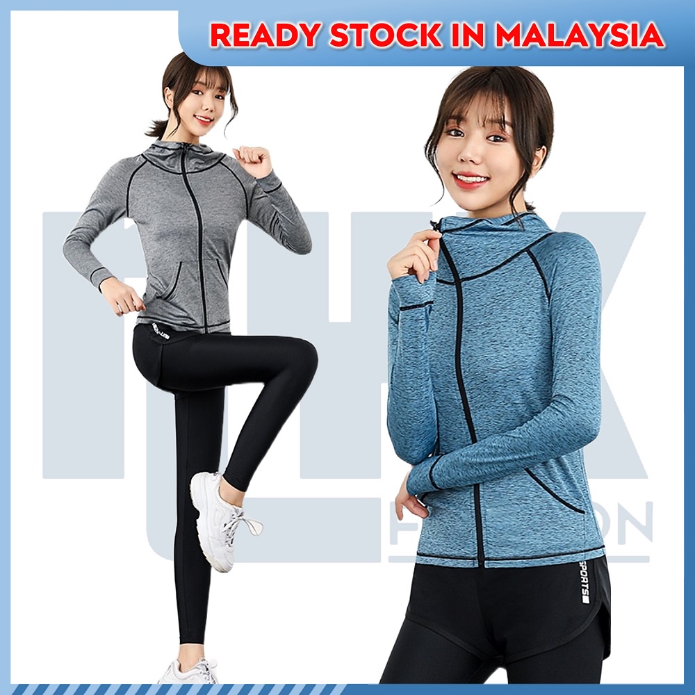 Women's Plus Size Yoga Tops Hooded V-neck Loose Thin Sports Sweater  Outerwear Yoga Fitness Gym Clothes Winter Long Sleeve