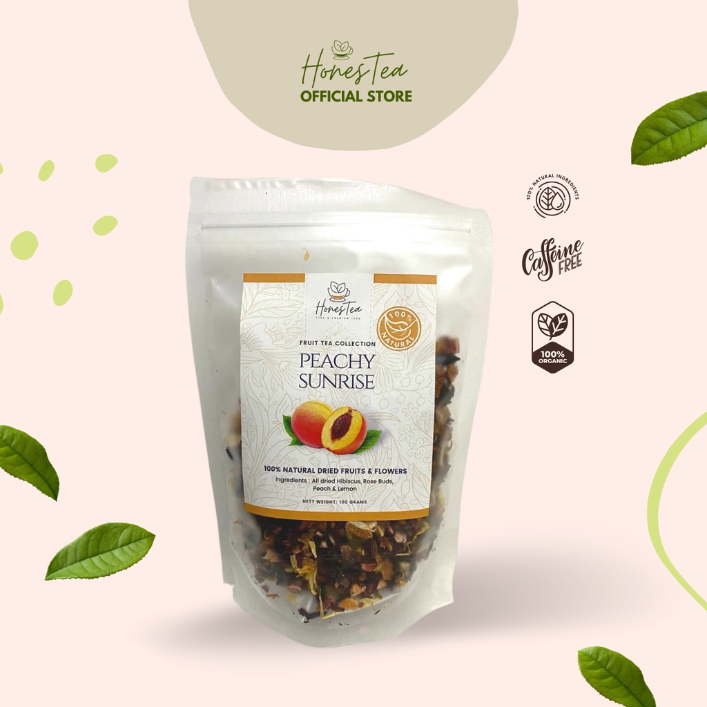 Honestea Peachy Sunrise Fruit Tea (100g) | Shopee Malaysia