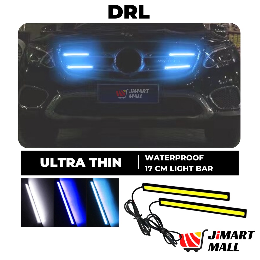 2PCS ULTRA THIN DRL LED 17CM Car Motorcycle Daytime Running Light Bar ...