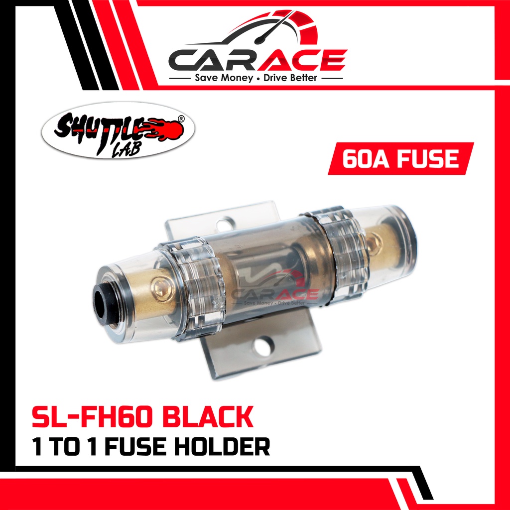 SHUTTLE LAB Fuse Holder 60A Gold Plated FuseHolder Car Audio Amplifier