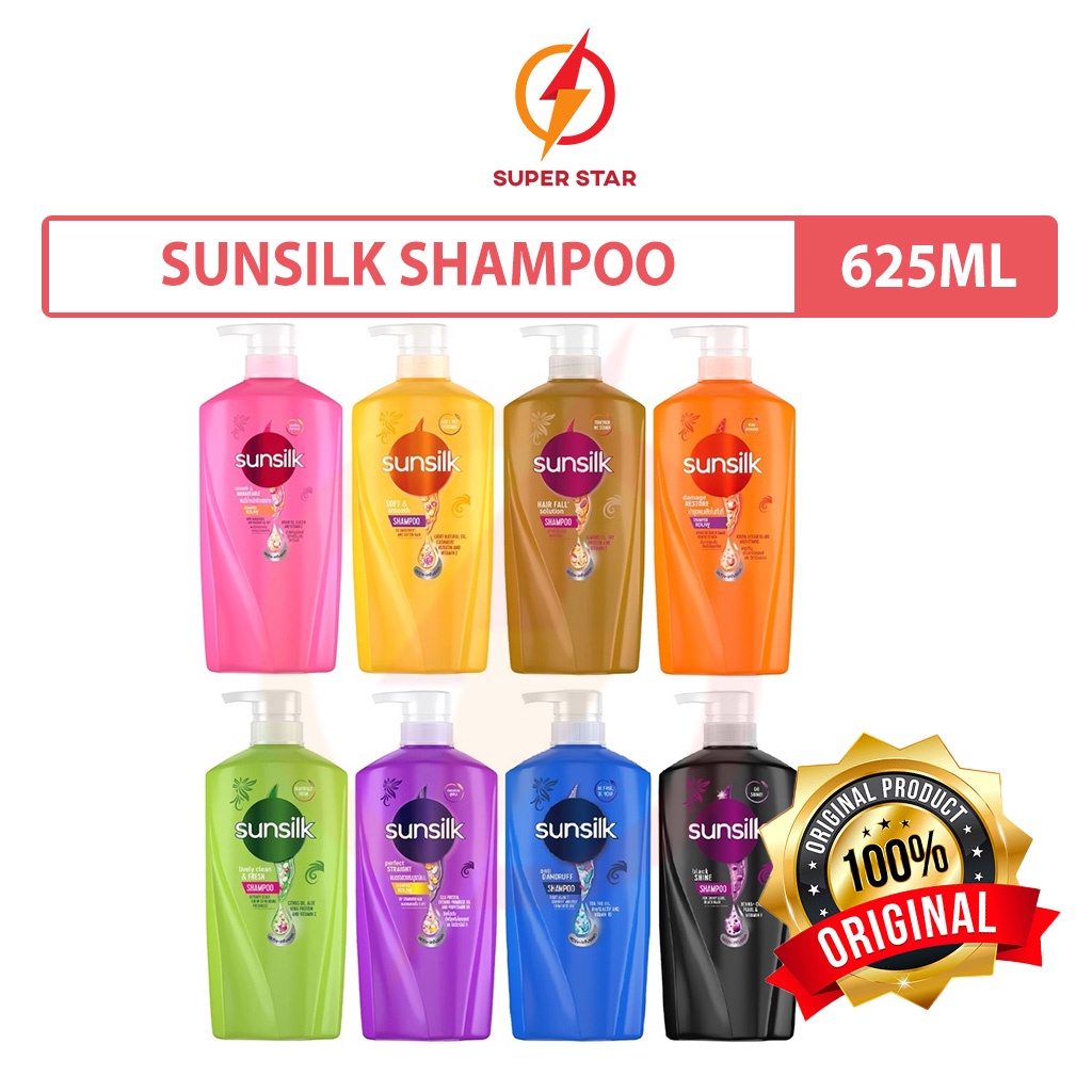 Sunsilk Shampoo 625ml Anti Dandruff Hairfall Smooth Manageable Soft Smooth Clean Fresh 7592