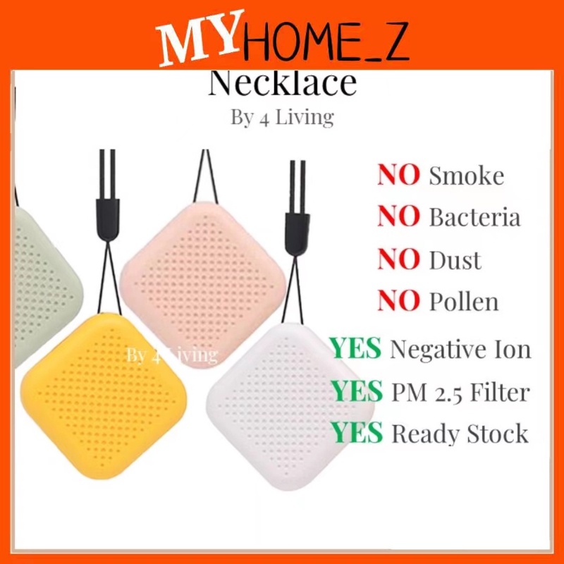 MYHZ_ K7 Personal Wearable Air Purifier Necklace Negative Antivirus