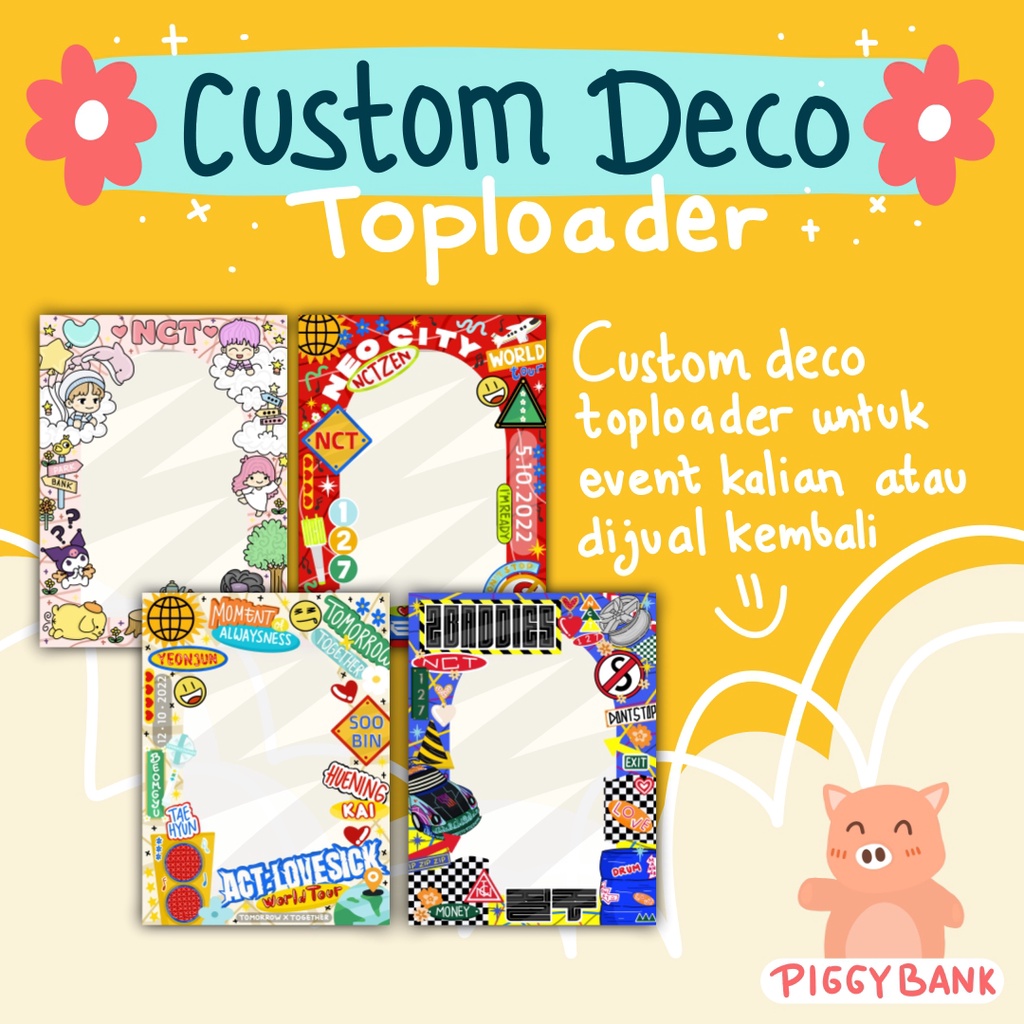 Custom [PRINT ONLY] Deco Toploader Kpop for Event/Freebies [TOPLOADER ...