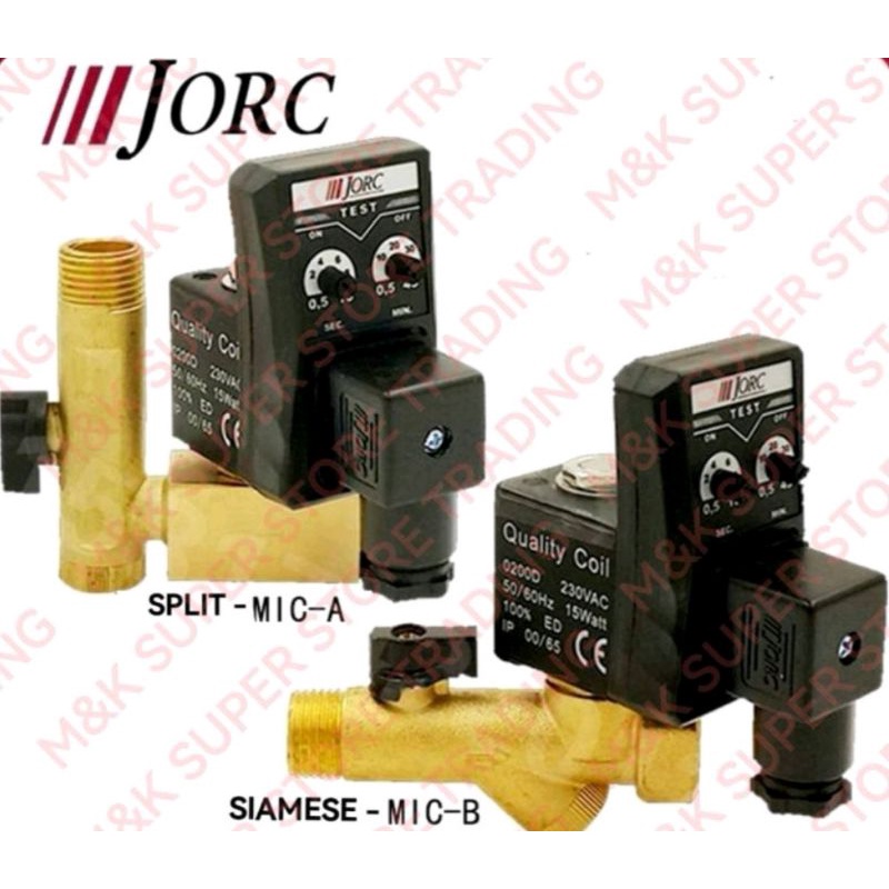 JORC MICA / MICB 1/2" WAY AUTO DRAIN SOLENOID VALVE COIL 24V 230V C/W