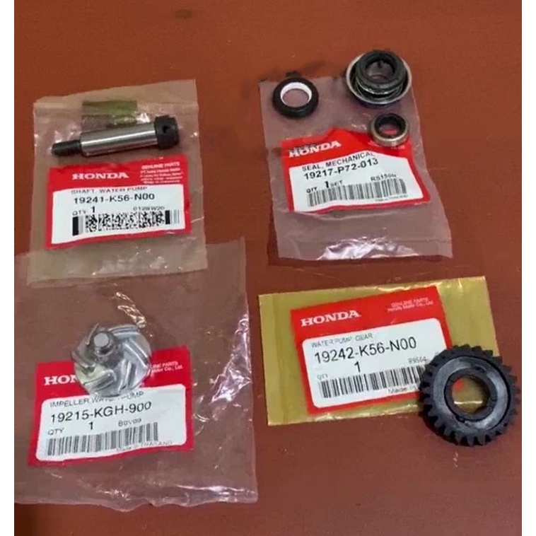 Honda Rs150 Rsx150 Water Pump Set Gear Shaft Fan Kipas Oil Seal Complete Set Rs 150 Rsx Rs150r 8054