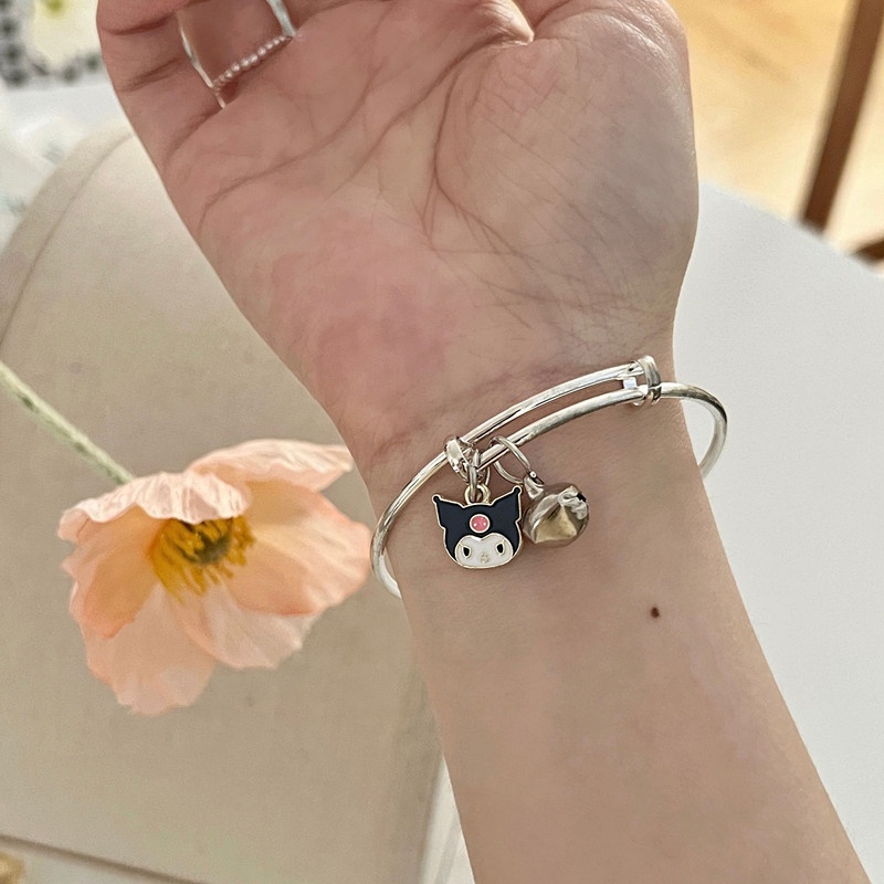 We Flower Kawaii Cartoon Cinnamoroll Melody Kuromi Charm Bangle