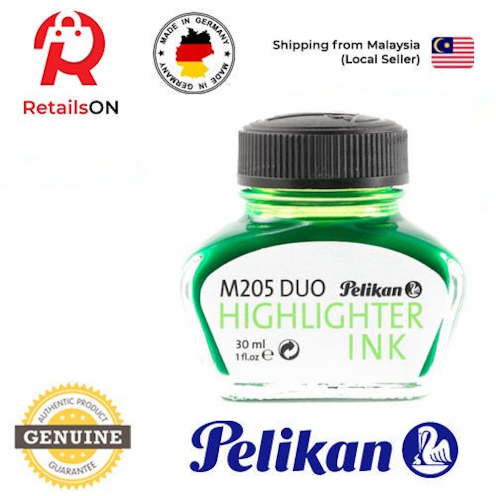 Pelikan 4001 M205 Duo 30ml Ink Bottle Highlighter Green / Fountain