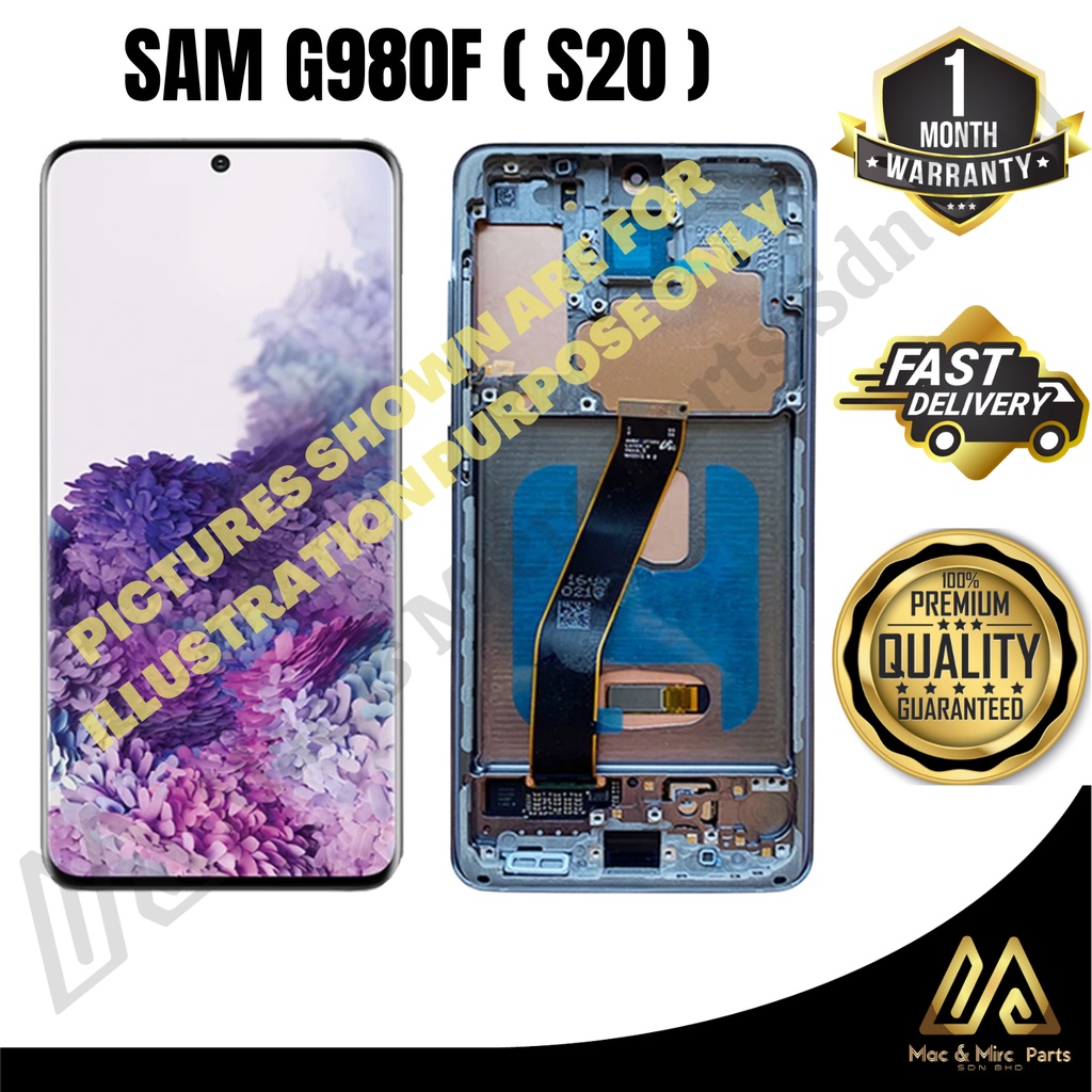 SAMSUNG G980F ( S20 ) ORIGINAL FULLSET LCD TOUCH DIGITIZER REPLACMENT ...