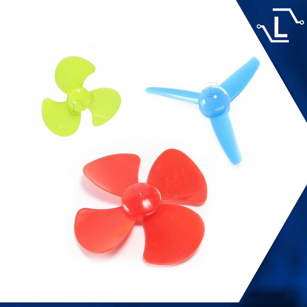 [Luminense] 130 DC Motor Fan Blade 4 Blades Fan Blade Motor Propeller