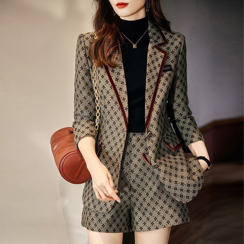 2020 New women's professional suit black long-sleeved blazer