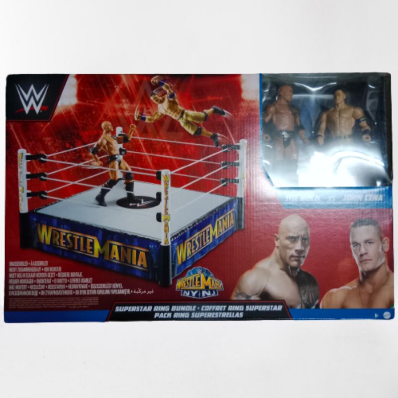 Mattel WWE Wrestlemania The Rock vs John Cena Ring Bundle | Shopee Malaysia