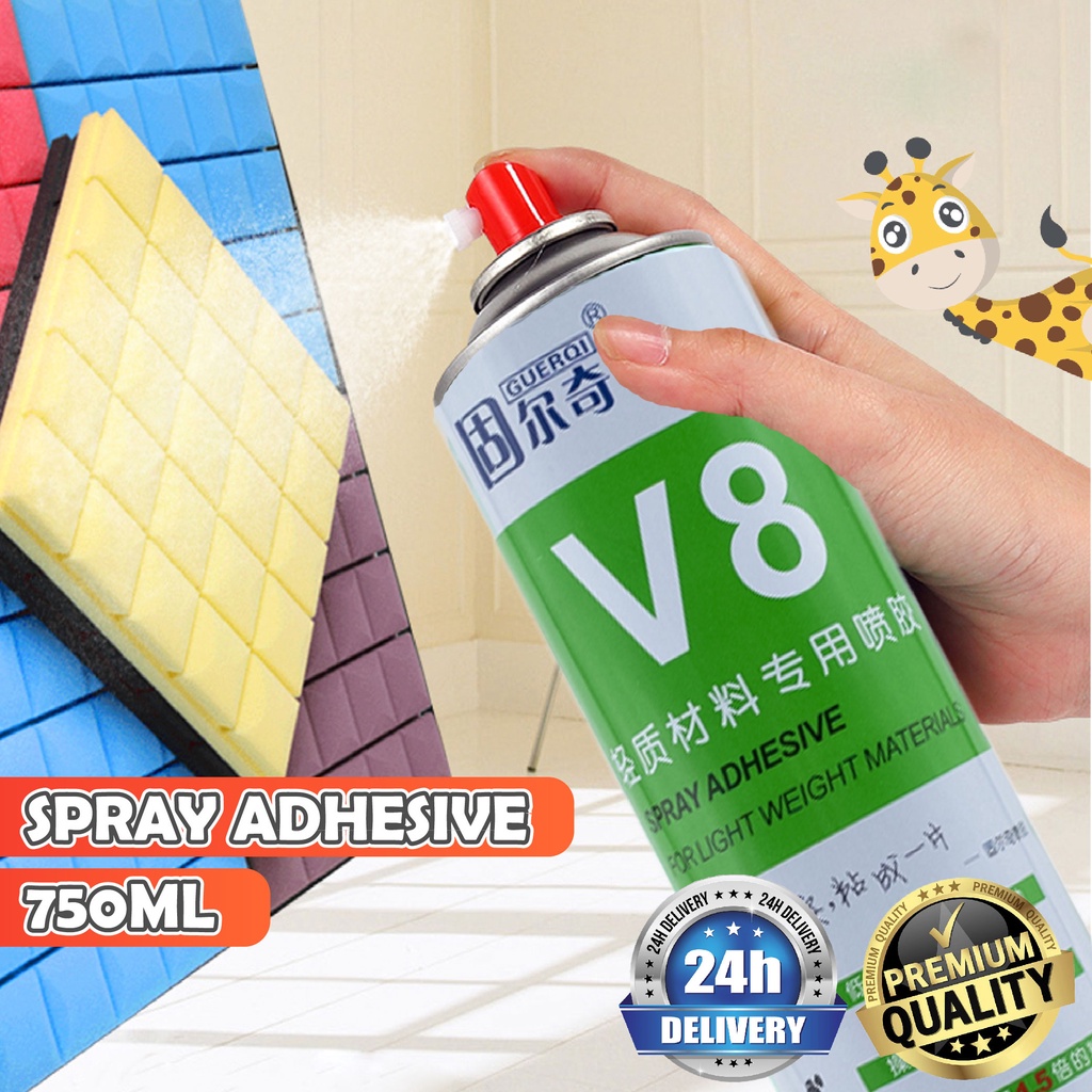 750ML V8 Spray Glue Adhesive Soundproof Foam Spray Glue Gum Adhesive Studio Sponge Wallpaper