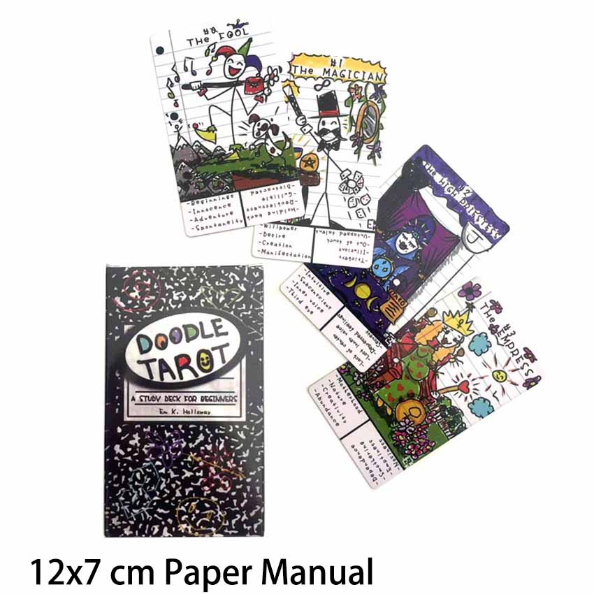 12x7cm Doodle Tarot Paper Manual Card Games | Shopee Malaysia