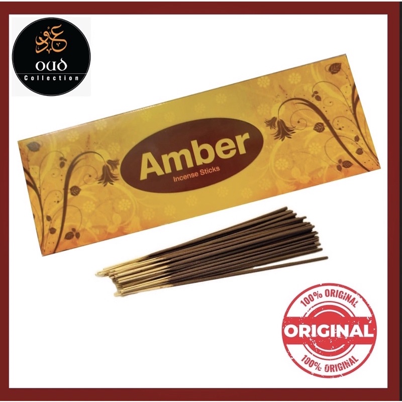 AMBER INCENSE STICK (1 BOX X 6 PEAK =120 STICKS) HALAL Shopee Malaysia