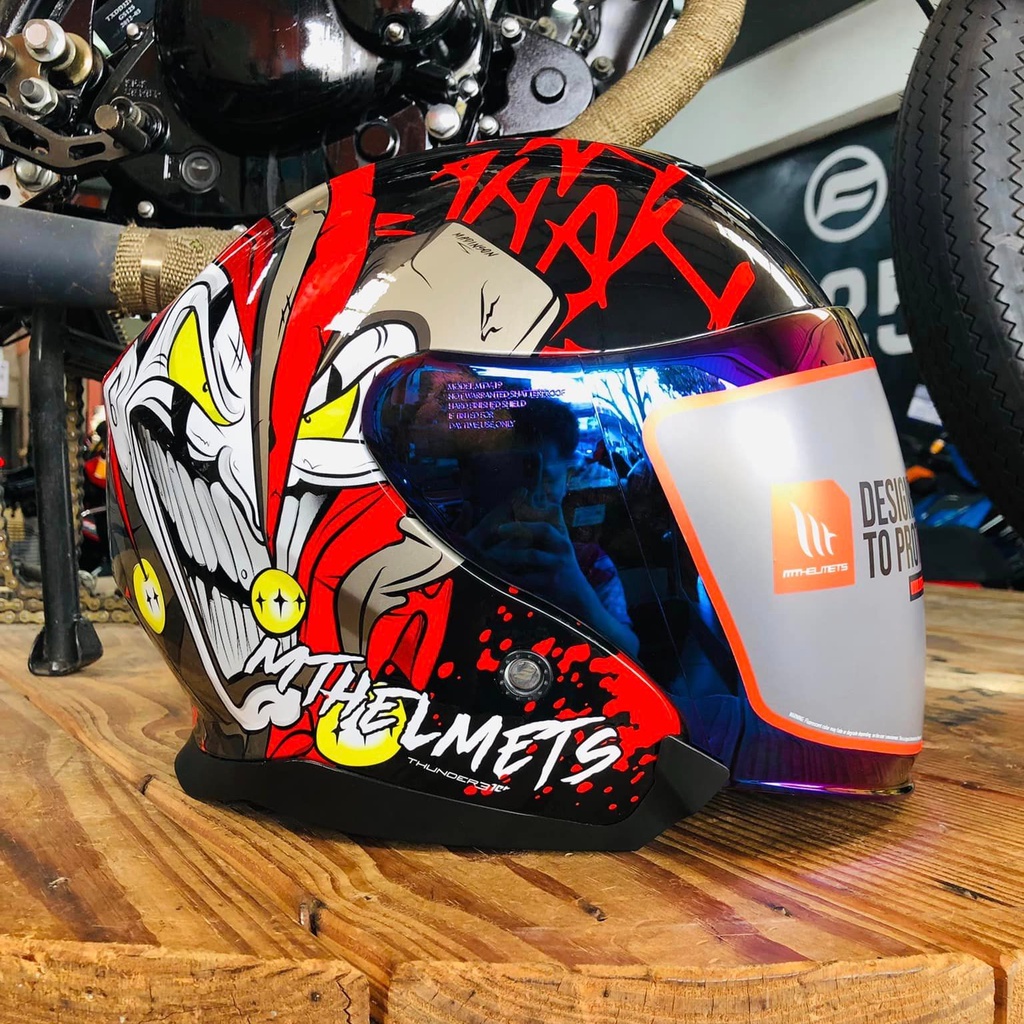 MT Helmets Thunder 3 SV Jet Madinson Joker Double Visor Helmet Shopee Malaysia