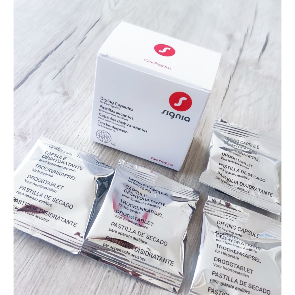 EXP 2/2027 Signia / Connexx Drying capsules for hearing aids ( 4 pcs