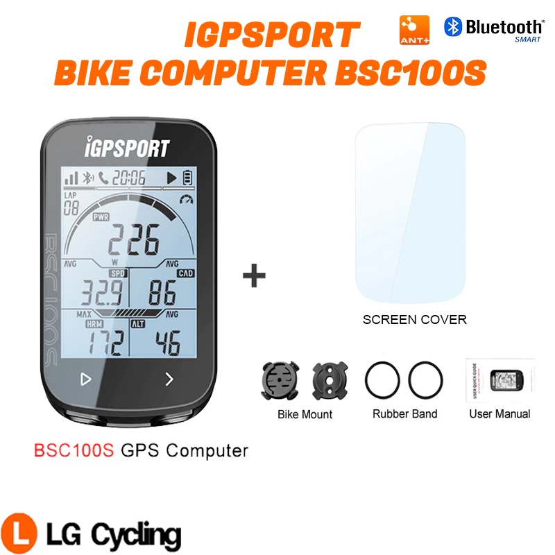 IGPSPORT GPS Bike Computer Speedmeter BSC100S ANT+ Bluetooth Waterproof Wireless Stopwatch MTB