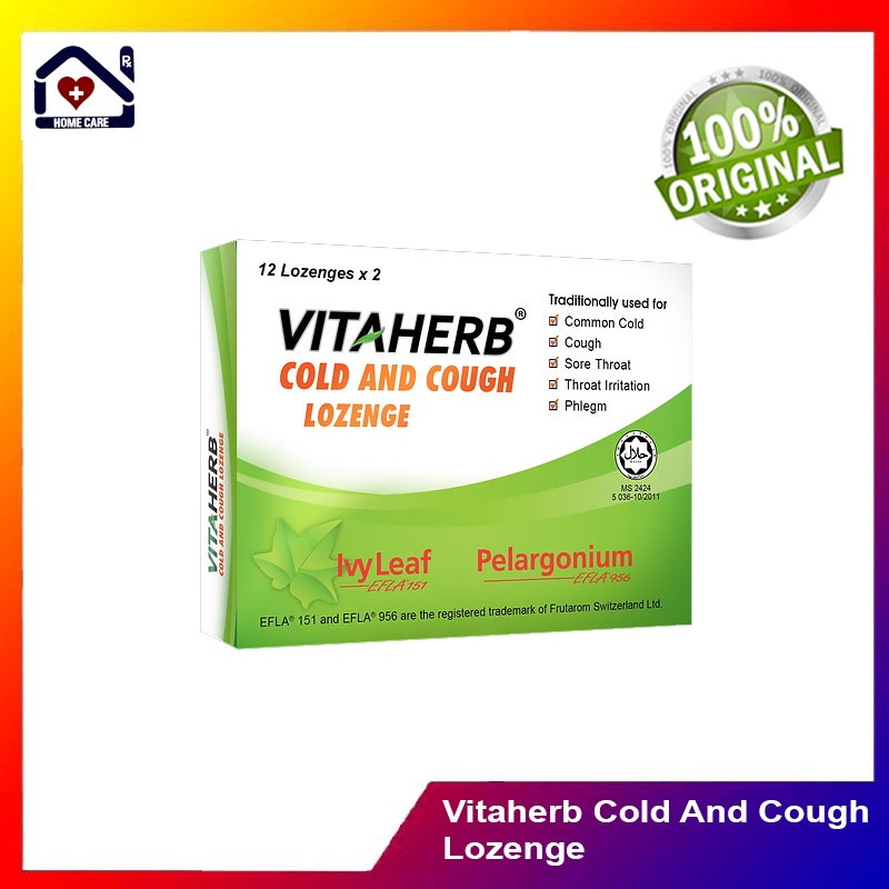 Vitaherb Cold and Cough Lozenge Ivy Leaf 24s | Shopee Malaysia