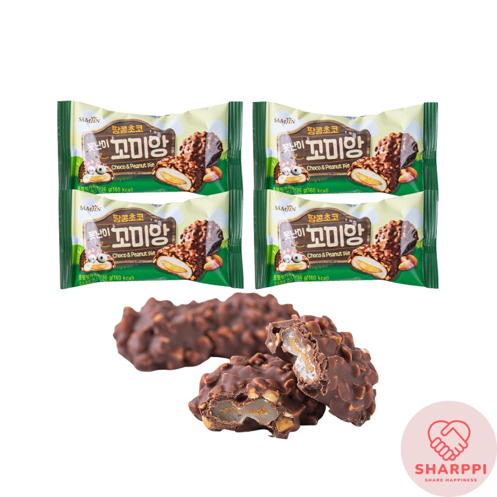 [SamJin] Komiang Peanut Butter Chocolate Mochi Pie 36g | Shopee Malaysia