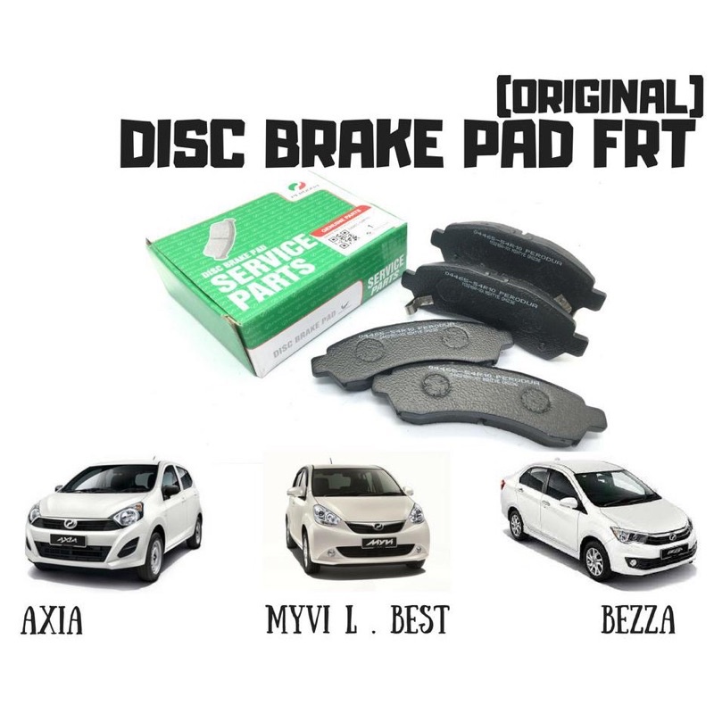 Brake Pads Original Front Perodua Myvi Lagi Best, Axia, Bezza (04495