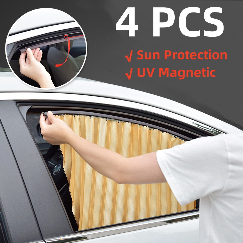 4pcs Car Curtain Car Shade Langsir Kereta Sun Protection UV