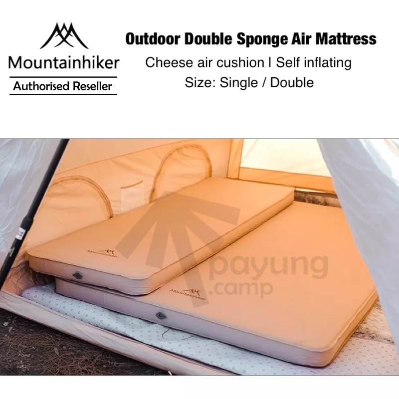 PAYUNG.CAMP /MOUNTAINHIKER Outdoor Camping Air Mattress Double Sponge