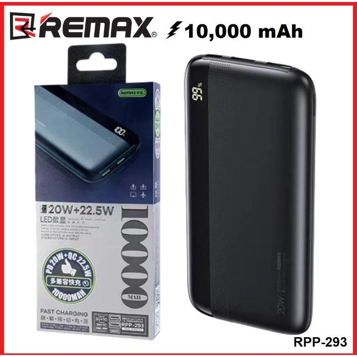 Remax RPP-293 PD 20W+22.5W Super Charge 10000Mah Powerbank | Shopee ...