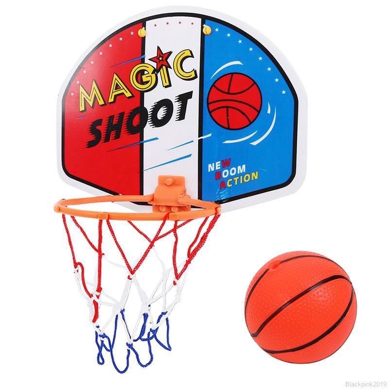 PLASTIC BASKETBALL HOOP TOYS MINI INFLATABLE BALL PUMP BACKBOARD RIM ...