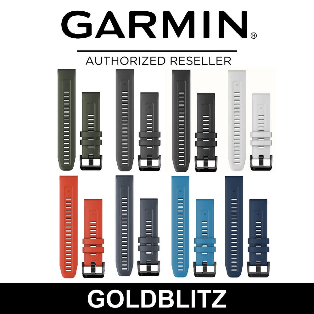 Garmin QuickFit® Watch Bands 20mm / 22mm / 26mm Silicone, Leather